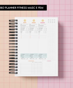 Miolo Digital - Planner Fitness Masculino e Feminino