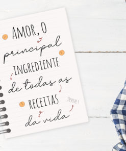Arquivo digital - Capa Caderno de Receitas Frase