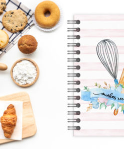 Arquivo digital - Capa Caderno de Receitas Watercolor