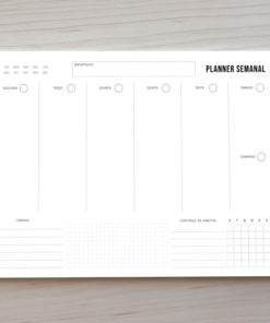 Arquivo digital - Planner semanal Minimalista