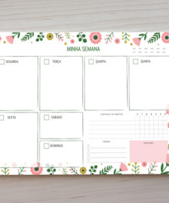 Arquivo digital - Planner semanal Spring