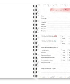 Alternative view of Miolo Digital - Planner Gestante Aquarela (único e gemelar)