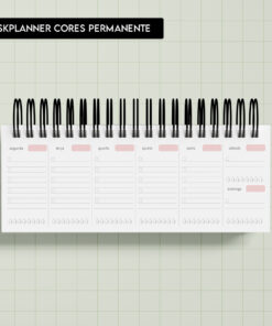 Miolo digital - Desk Planner Cores Permanente