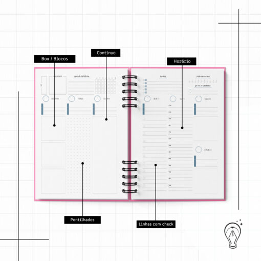 Miolo digital - Planner Cores Permanente - Imagem 2
