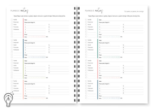 Miolo digital - Planner Cores Permanente - Imagem 5