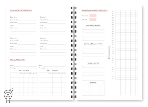 Miolo digital - Planner Cores Permanente - Imagem 8