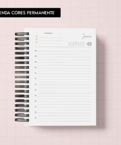 Miolo digital - Agenda Cores Permanente | Datado