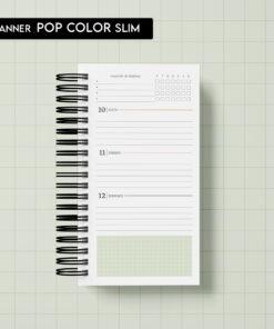 Miolo digital - Planner Pop Color 2025 Slim