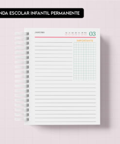 Miolo Digital - Agenda Escolar PERMANENTE 1dpp