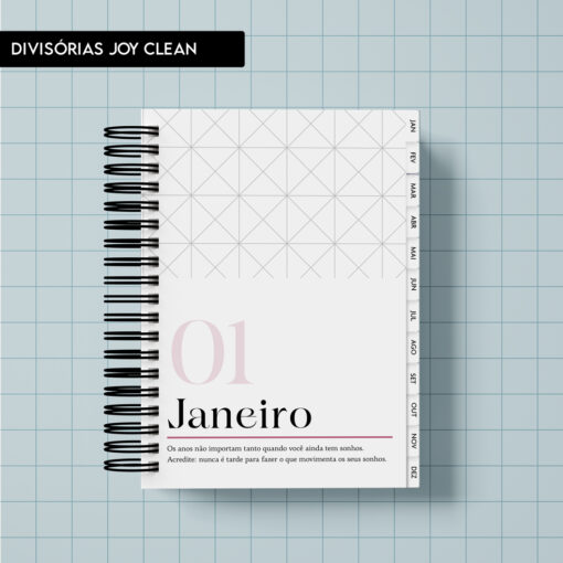 Arquivo digital - Divisórias Joy Clean com abas