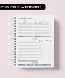 Miolo Digital - Insert Controle Financeiro Cores