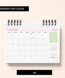 Arquivo digital - Calendário Pop Color 2026