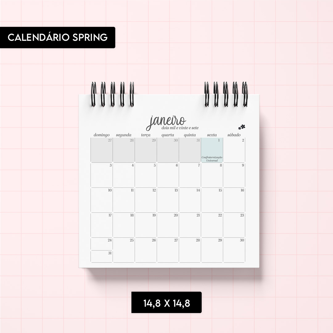 Arquivo digital - Calendário Spring 2027 - Imagem 2