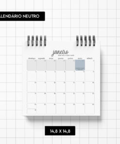 Alternative view of Arquivo digital - Calendário Neutro 2027