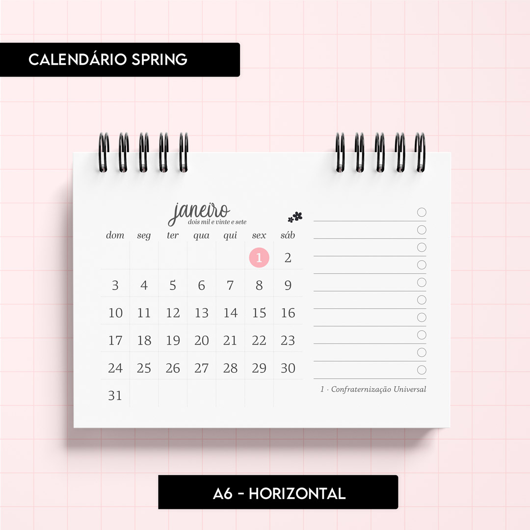 Arquivo digital - Calendário Spring 2027 - Imagem 6
