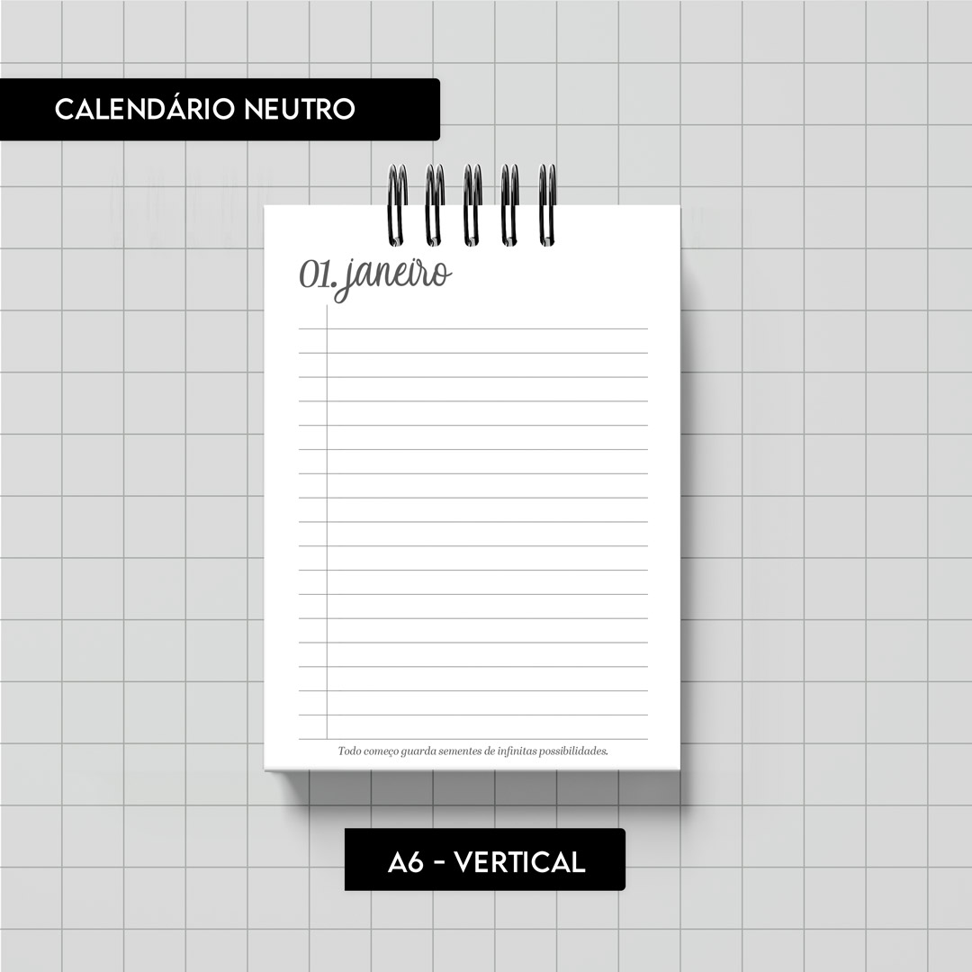Arquivo digital - Calendário Neutro 2027 - Imagem 9