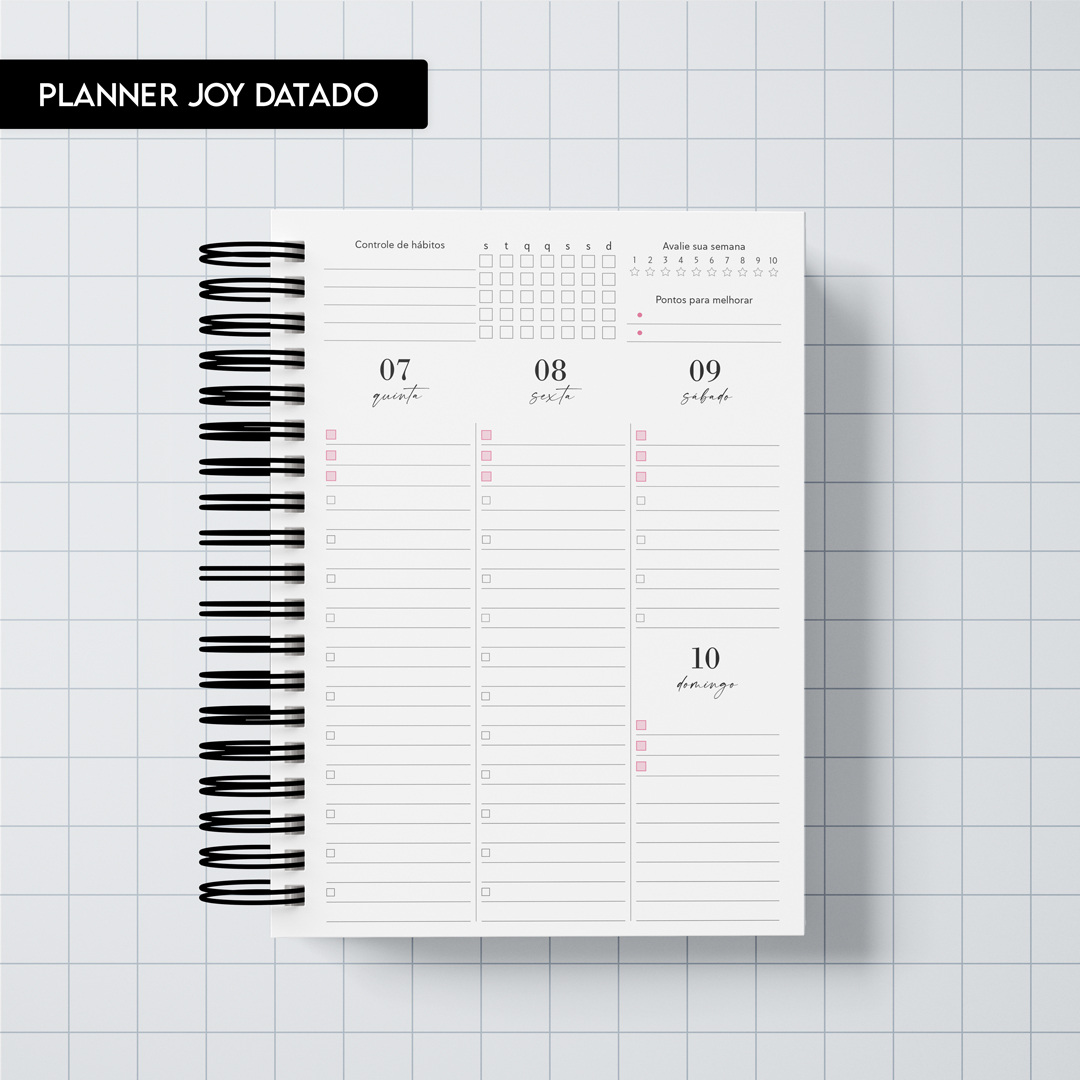 Miolo digital - Planner Joy 2027