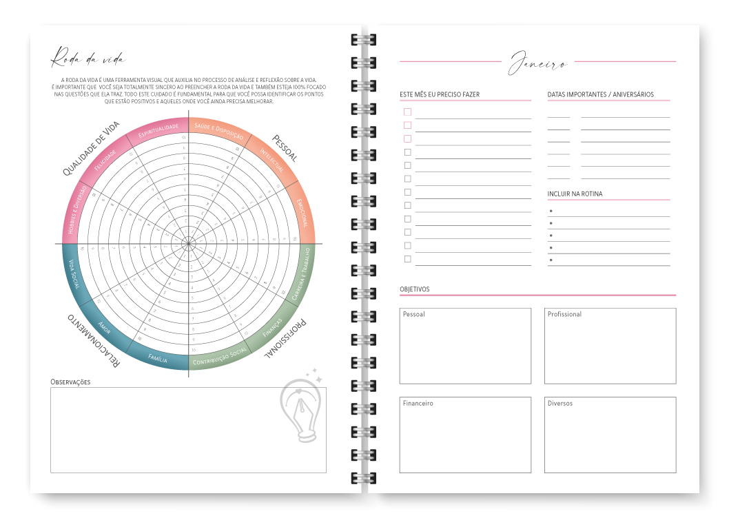 Miolo digital - Planner Joy 2027 - Imagem 6
