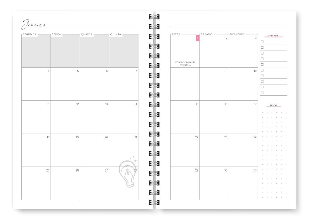 Miolo digital - Planner Joy 2027 - Imagem 8