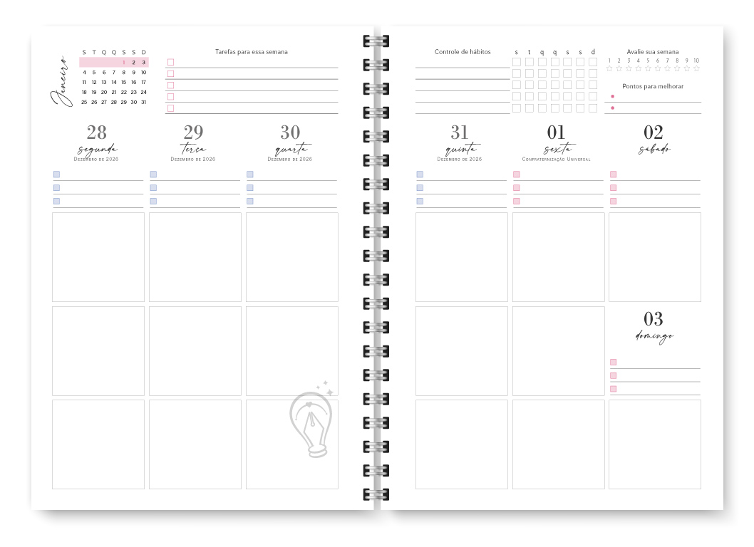 Miolo digital - Planner Joy 2027 - Imagem 9