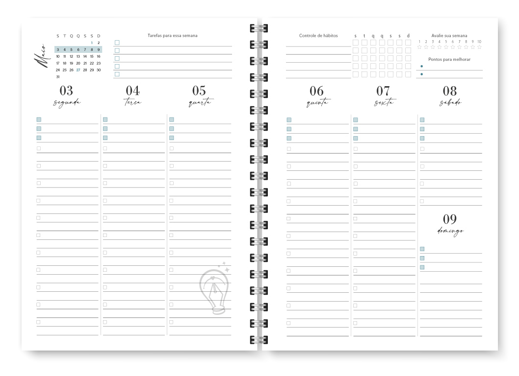 Miolo digital - Planner Joy 2027 - Imagem 13