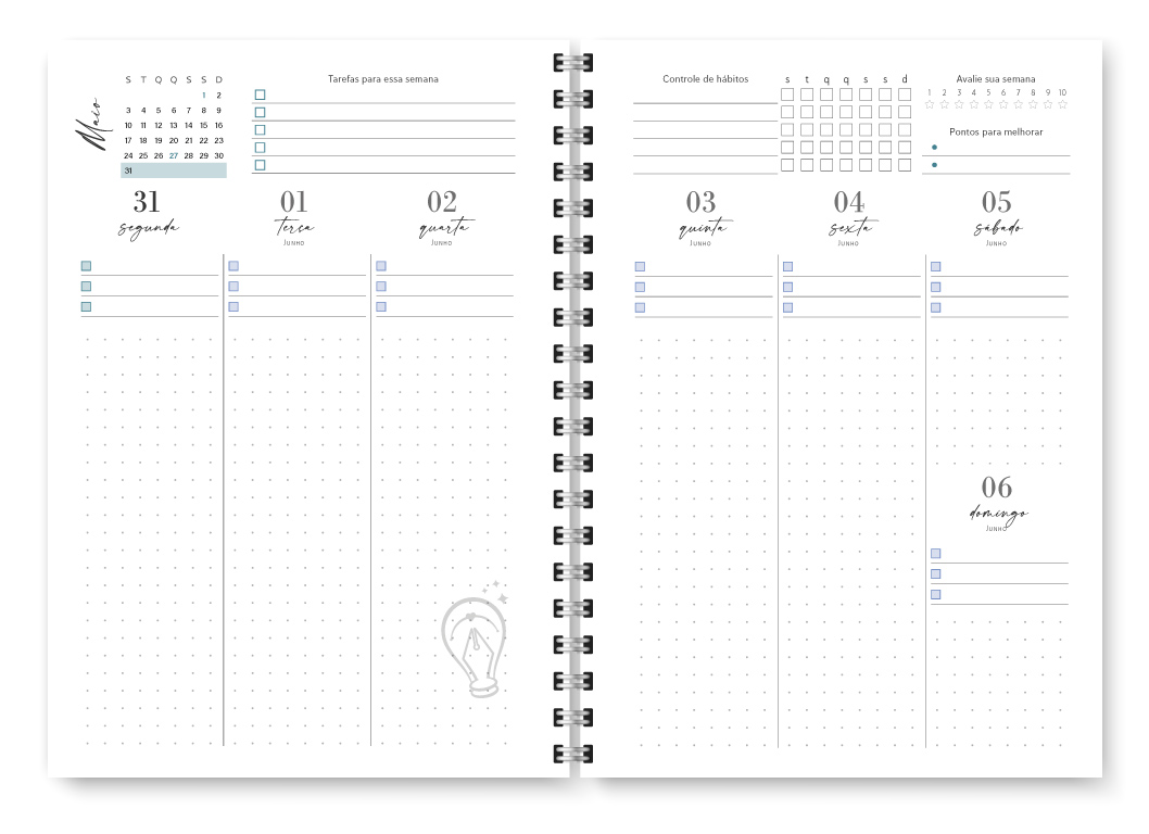 Miolo digital - Planner Joy 2027 - Imagem 14