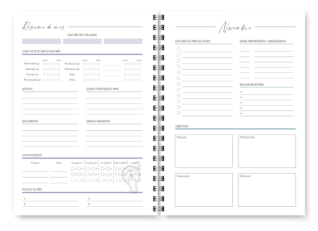 Miolo digital - Planner Joy 2027 - Imagem 19