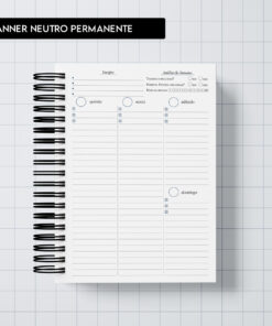 Miolo digital - Planner Neutro Permanente