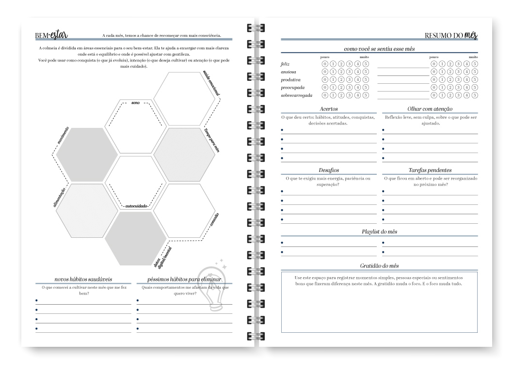 Miolo digital - Planner Neutro Permanente - Imagem 16